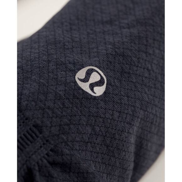 Lululemon Ebb And Flow Crop Inkwell Navy Blue seamless ruched - Picture 9 of 11